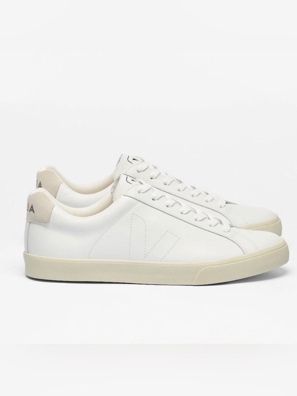 VEJA ESPLAR LEATHER WHITE Sz 8 Women’s SNEAKER MINIMALIST CASUAL